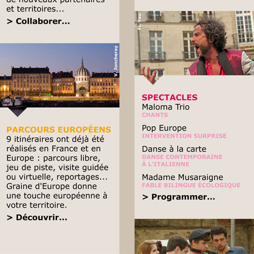 Graine d'Europe /// Newsletter collectivités